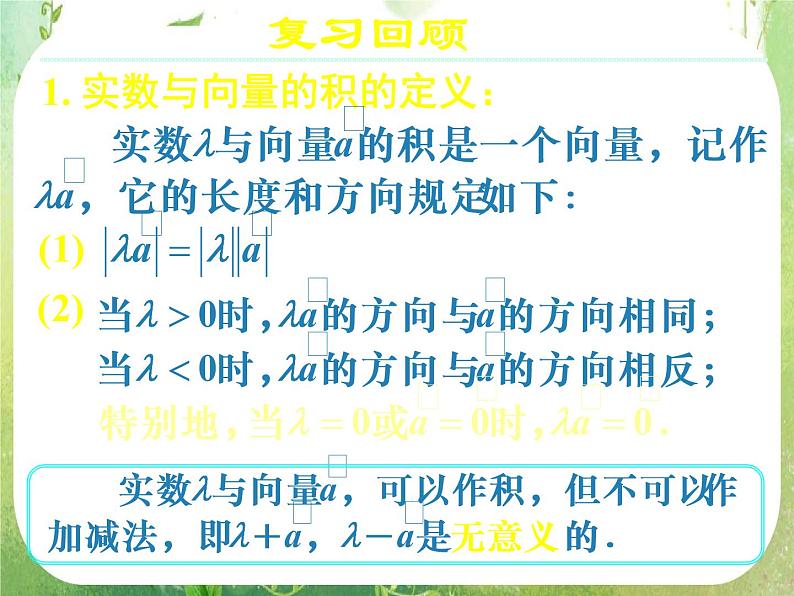《向量数乘运算及其几何意义(二)》新人教数学A版必修四课件06