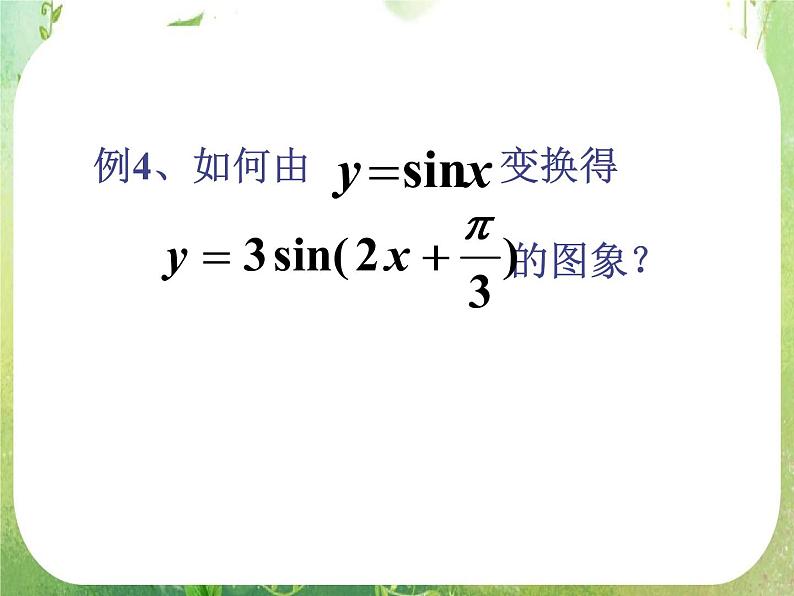 甘肃省金昌市第一中学高一数学《y=sin(wx+t)的图象》课件（1）第6页