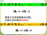 湖南省桃江四中高一数学人教A版必修5 3.2.5《一元二次不等式的恒成立问题》课件