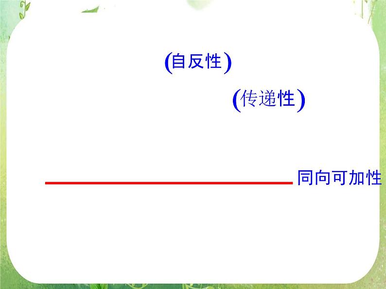 湖南省桃江四中高一数学人教A版必修5 3.1.2《不等式的基本性质（二）》课件05