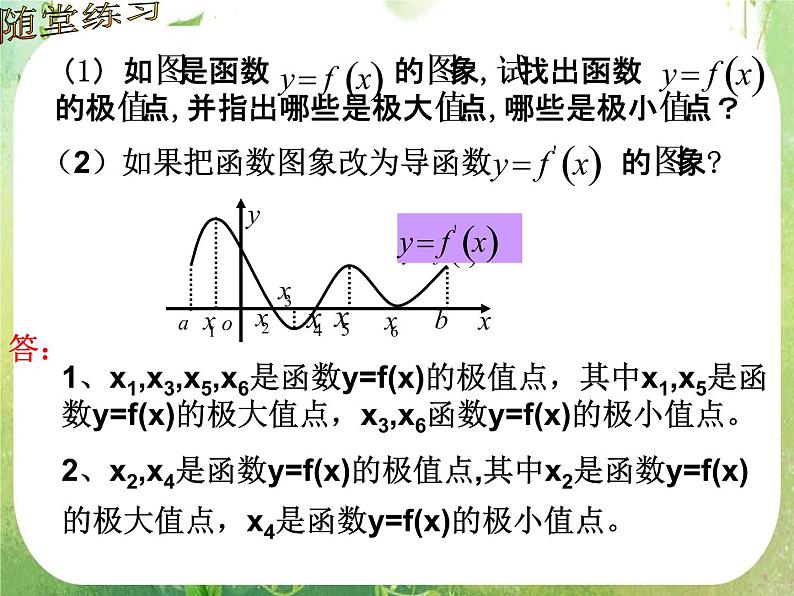 2013高二数学新课程 1.3.2《函数的极值与导数》课件2第6页
