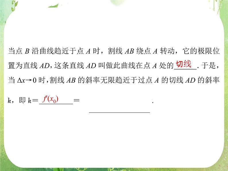 2013高二数学新课程 1.1.3《导数的几何意义》课件（新人教A版选修2-2）04