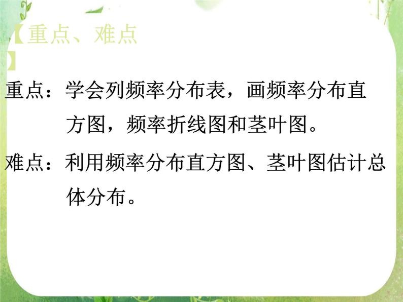 广东省佛山市顺德区罗定邦中学高中数学必修三《用样本的频率分布估计总体分布》课件03