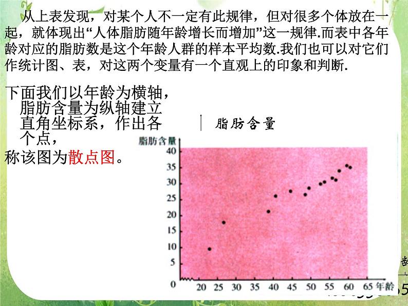 广东省佛山市顺德区罗定邦中学高中数学必修三《2.3.1 变量之间的相关关系》课件08