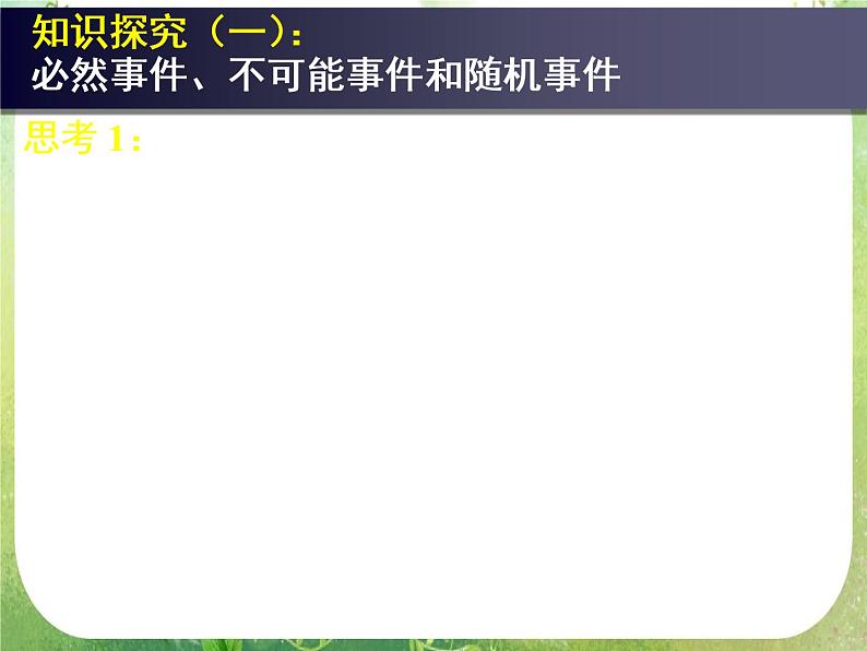 高一数学人教A版必修3课件：《随机事件的概率》3第7页