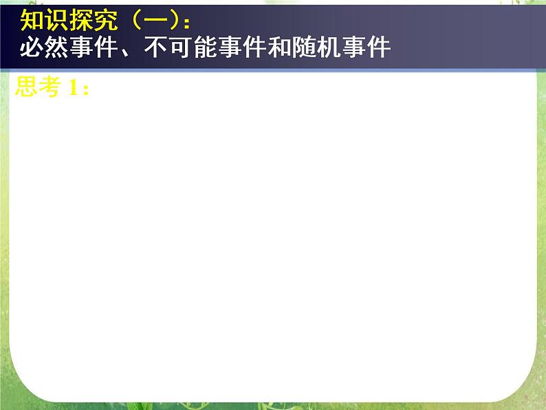 高中数学 随机事件的概率3课件 新人教A版必修307