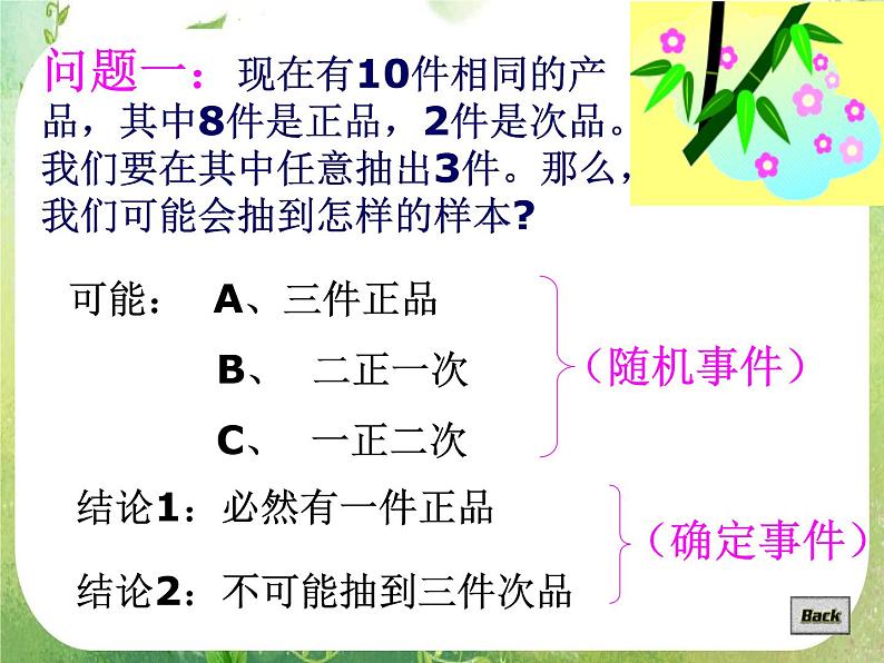 高中数学 3.1.1随机事件的概率（一）课件 新人教A版必修303