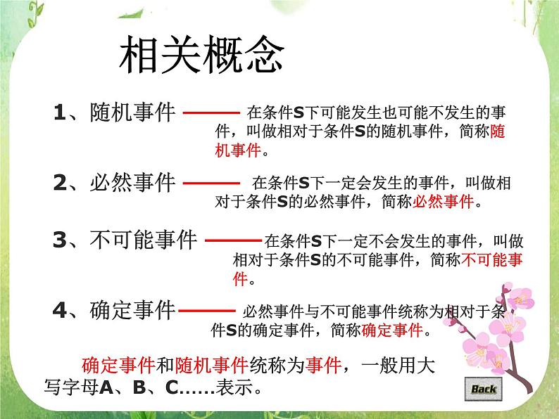 高中数学 3.1.1随机事件的概率（一）课件 新人教A版必修304