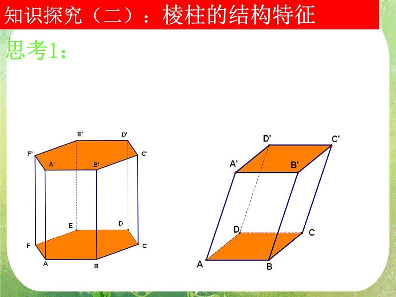 浙江省乐清市白象中学高中数学人教A版必修2《空间几何体及棱柱、棱锥的结构特征》课件第8页