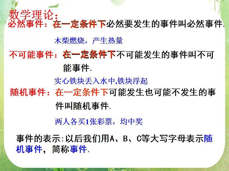 2012高考数学一轮复习：3.1.1《随机事件及其概率》课件（人教A版必修3）08