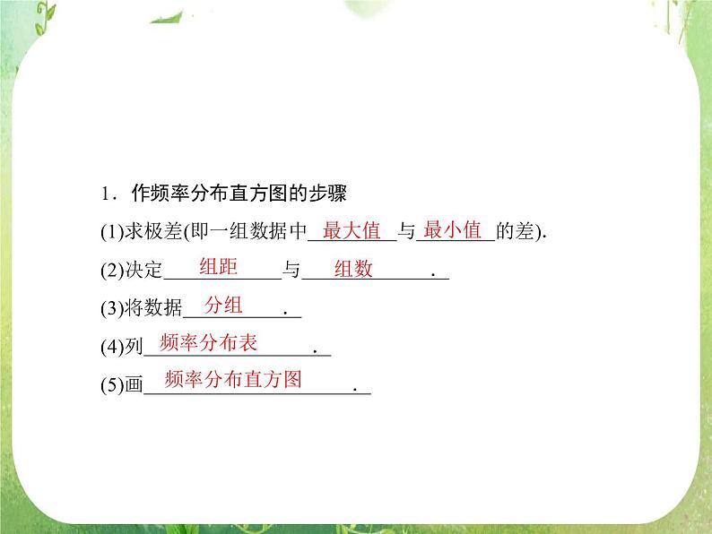 2013高三数学一轮复习延伸探究课件（理）.9.3.《用样本估计总体》新人教版必修3第3页