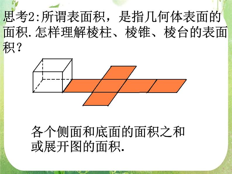 数学：1.3-1《柱体、椎体、台体的表面积与体积》课件（新人教A版必修2）第3页