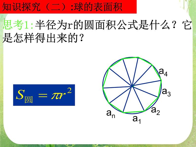 数学：1.3-2《球的表面积和体积》课件（新人教A版必修2）第7页