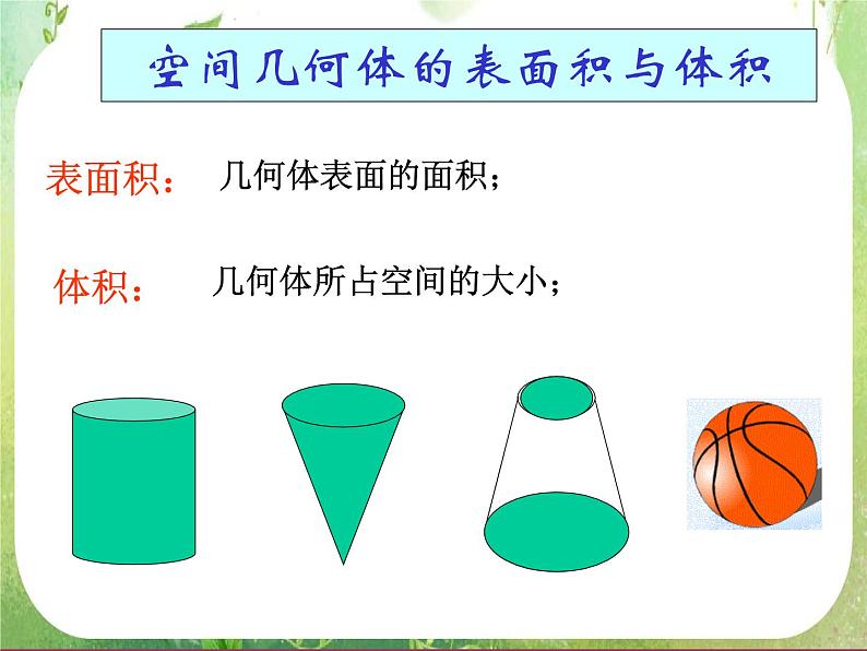 2012高中数学一轮复习课件《体积》01