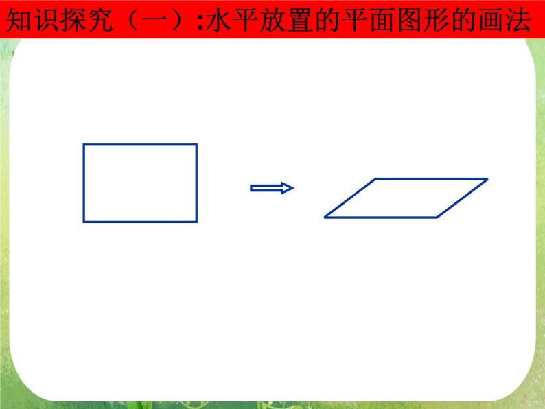 数学：1.2-3《空间几何体的直观图》课件（新人教A版必修2）02