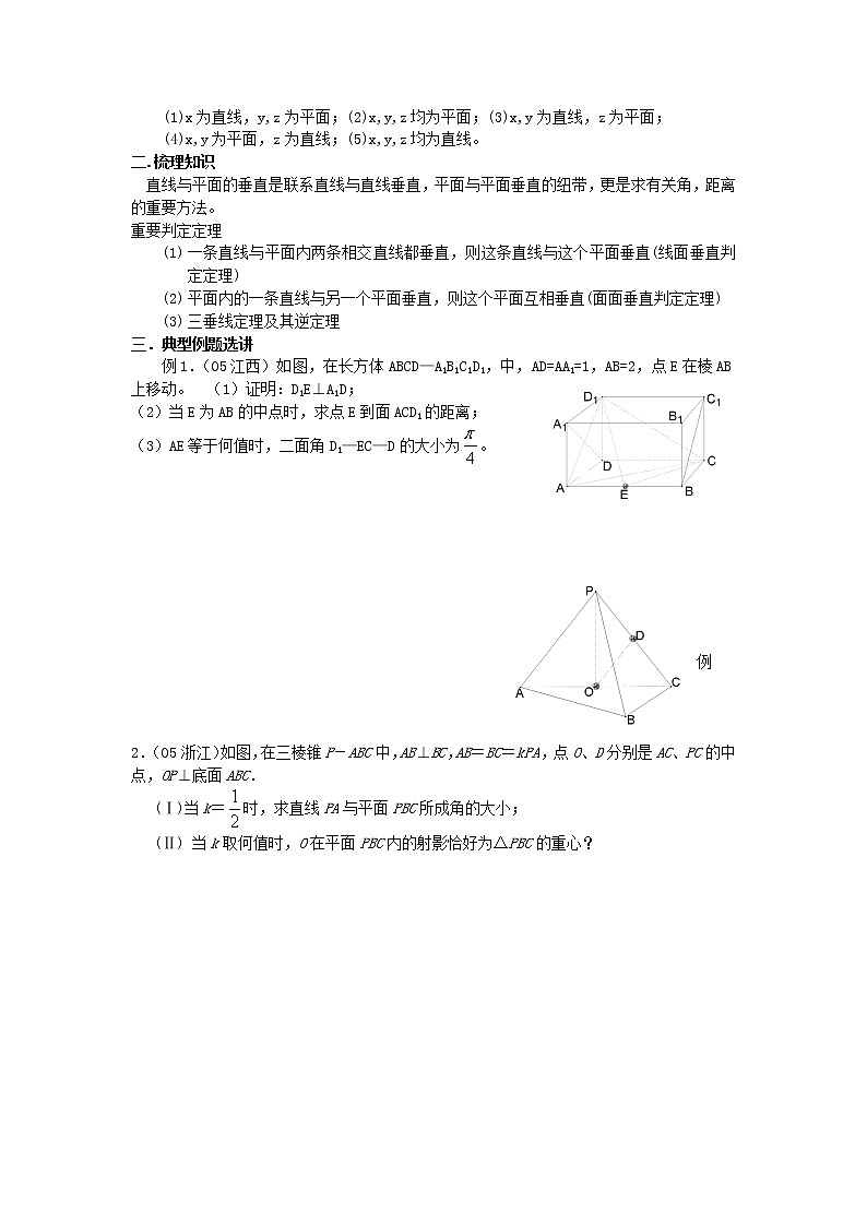 新课标人教A版数学必修2：1.6 垂直关系 教案第2页