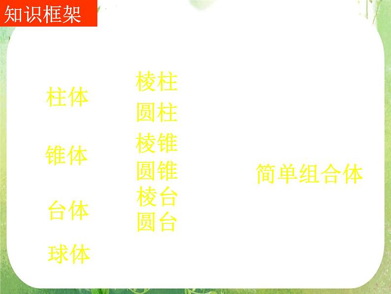 浙江省乐清市白象中学高中数学人教新课标A版必修二《空间几何体单元复习》课件学案02