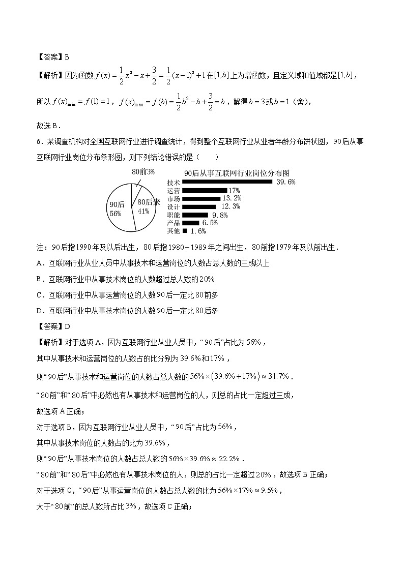2021届高三第三次模拟检测卷 文科数学（一） 解析版03