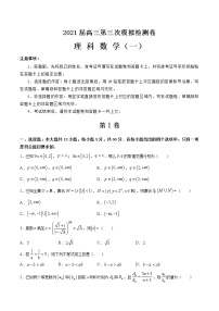 2021届高三第三次模拟检测卷 理科数学（一）