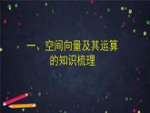 4.高二【数学（人教B）】空间向量及其运算小结-课件