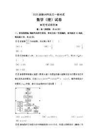 2020届湖南省株洲高三一模数学试卷-理科（含答案解析）