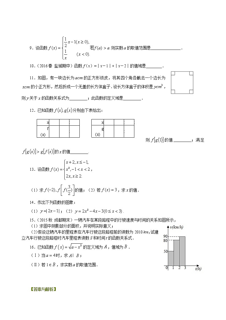 巩固练习-函数及其表示方法-基础02