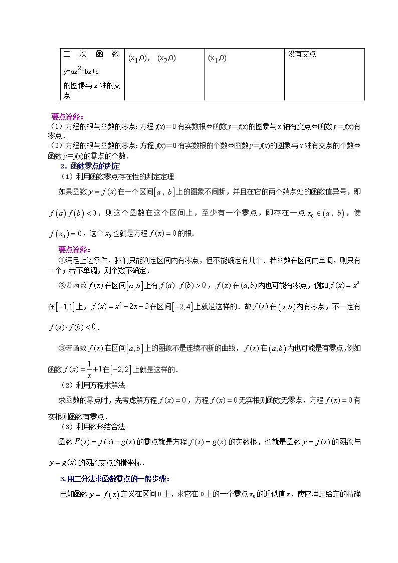 知识讲解_《函数应用》全章复习巩固_基础02