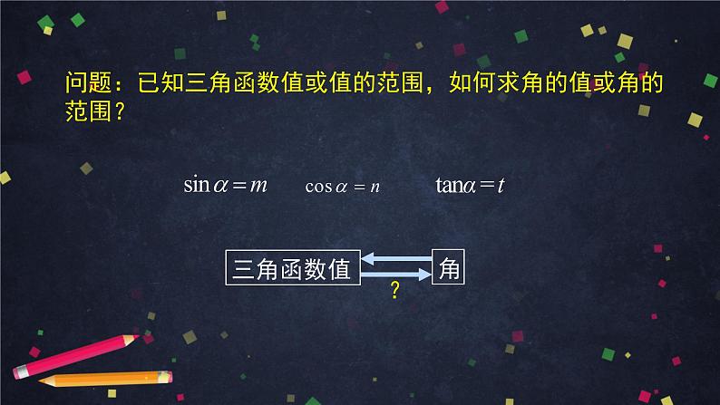 17.高一数学（人教B版）-已知三角函数值求角课件PPT02