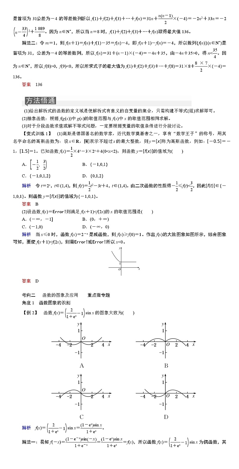 专题六　函数与导数学案第2页