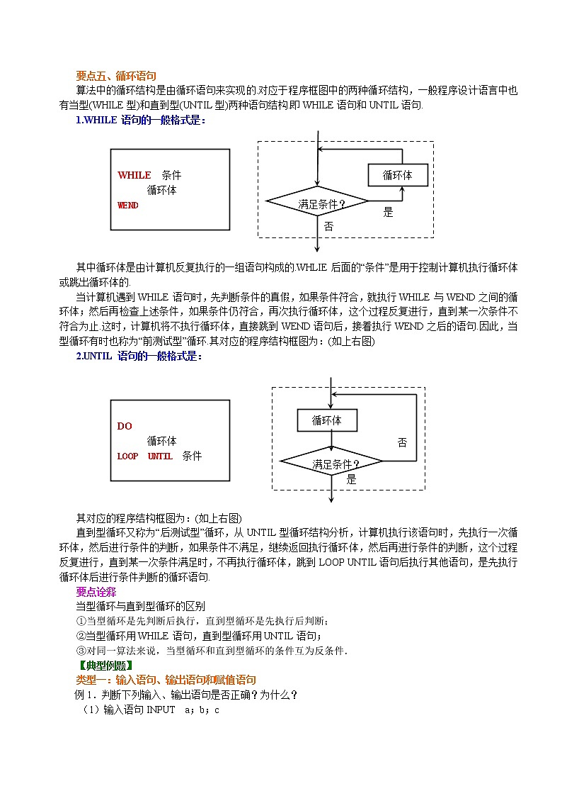 知识讲解_基本算法语句_基础练习题03
