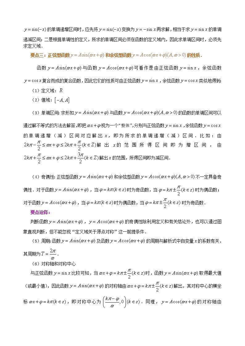 知识讲解_正弦函数、余弦函数的性质_基础练习题第2页