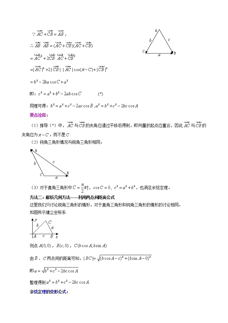知识讲解_余弦定理_基础练习题第2页