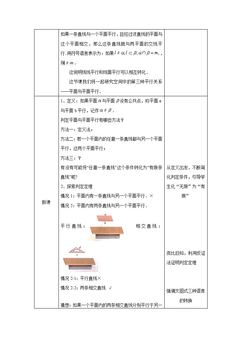 21.高中数学（人教B版）平面与平面平行1-教案第2页