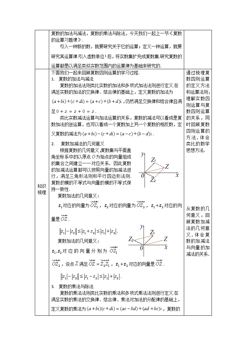 10.高中数学（人教B版）-复数运算的习题课教案02