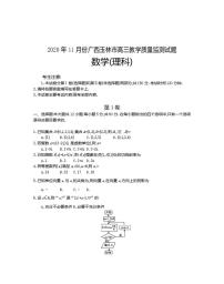 广西玉林市2021届高三上学期教学质量监测理科数学试题含答案