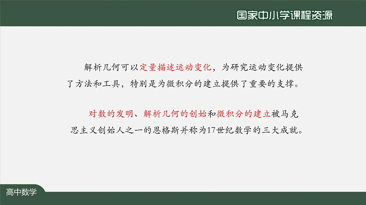 29.高二【数学（人教A版）】解析几何的形成与发展-课件第3页