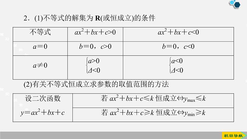 人教版高中数学第一册  第2章 2.3 第2课时　一元二次不等式的应用课件PPT07