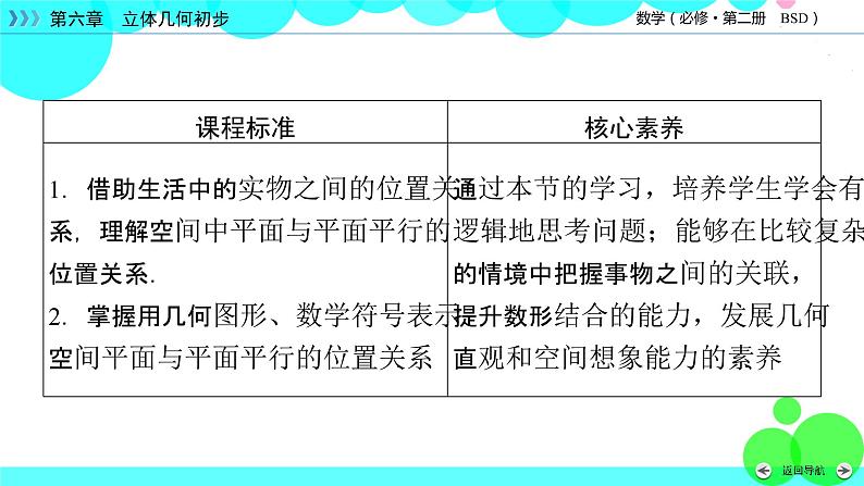 北师大版数学 必修第2册 第6章 4.2 平面与平面平行 PPT课件+练习03