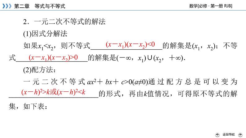 一元二次不等式的解法PPT课件06