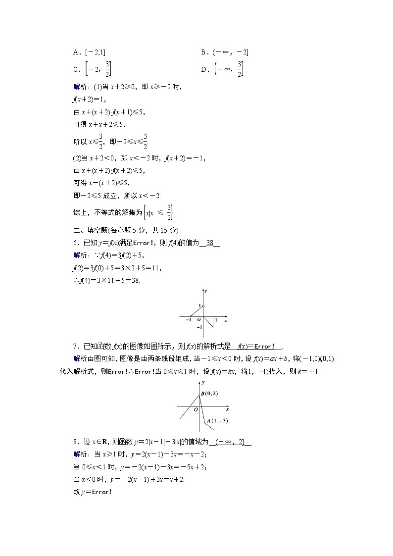 人教B版数学必修1 3.1.1　函数及其表示方法（第3课时） PPT课件+练习02