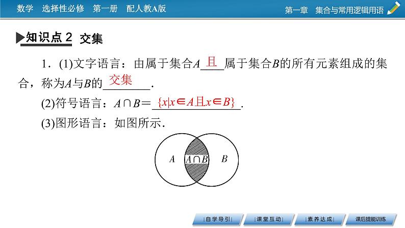 人教A版（2019）数学必修一 1.3　集合的基本运算 第1课时 PPT课件+练习08
