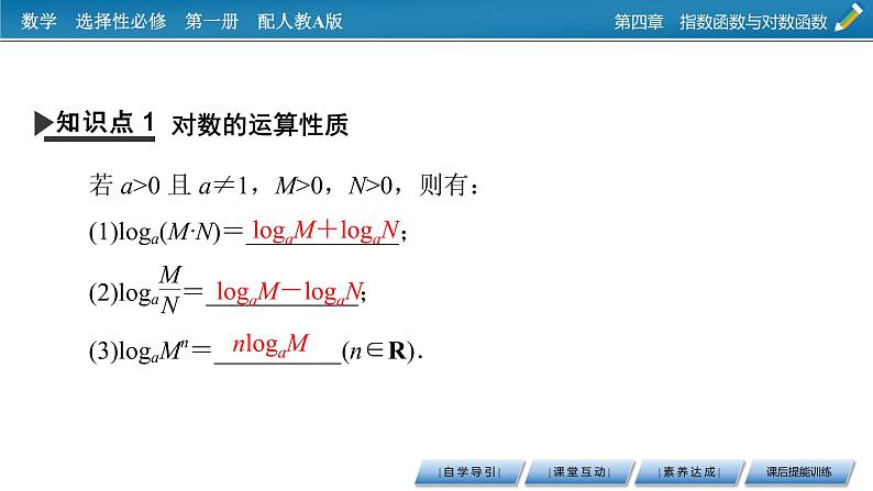 人教A版（2019）数学必修一 4.3.2　对数的运算 PPT课件+练习04