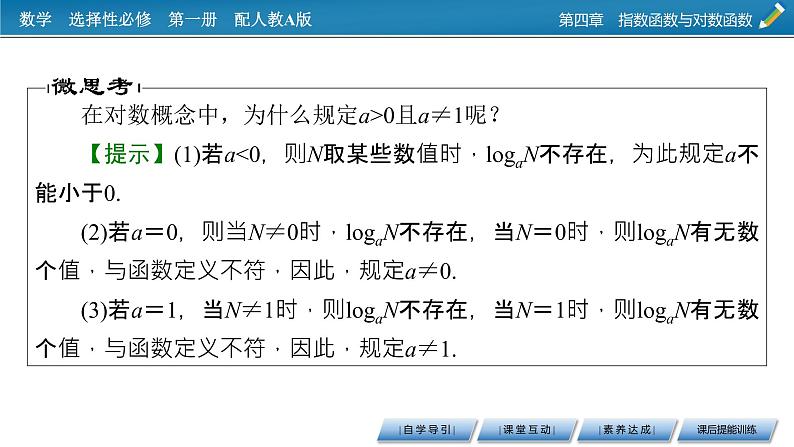 人教A版（2019）数学必修一 4.3.1　对数的概念 PPT课件+练习05