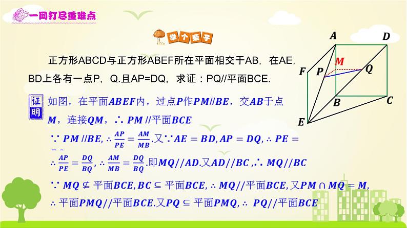 人教A版2019必修第二册 8.5 空间直线、平面的平行（2） PPT课件07