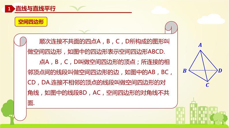 人教A版2019必修第二册 8.5 空间直线、平面的平行（1） PPT课件03