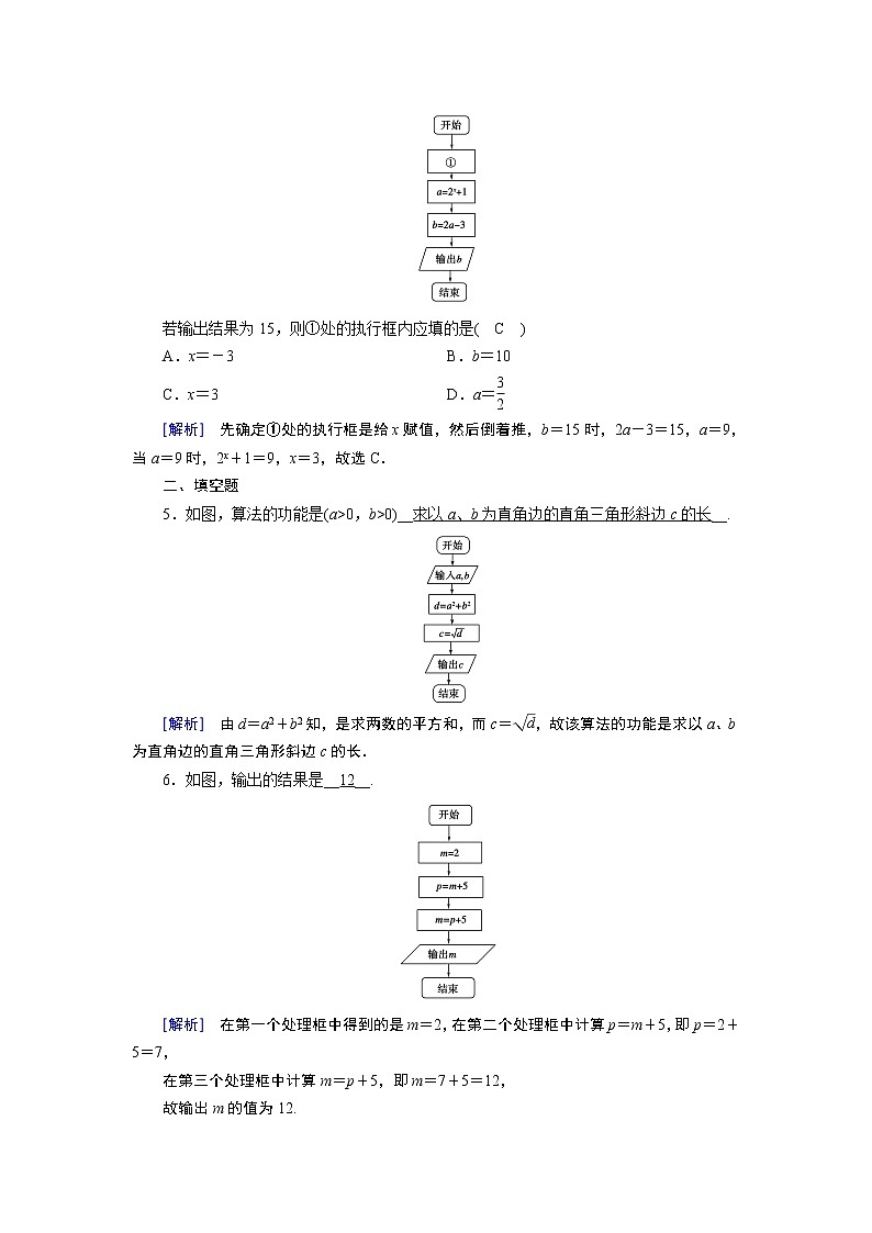人教A版数学必修3  1.1.2 程序框图与算法的基本逻辑结构 第1课时 PPT课件+练习02