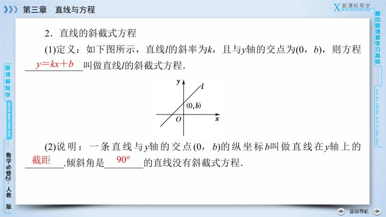 人教A版数学必修2  3.2.1 直线的点斜式方程 PPT课件+练习07