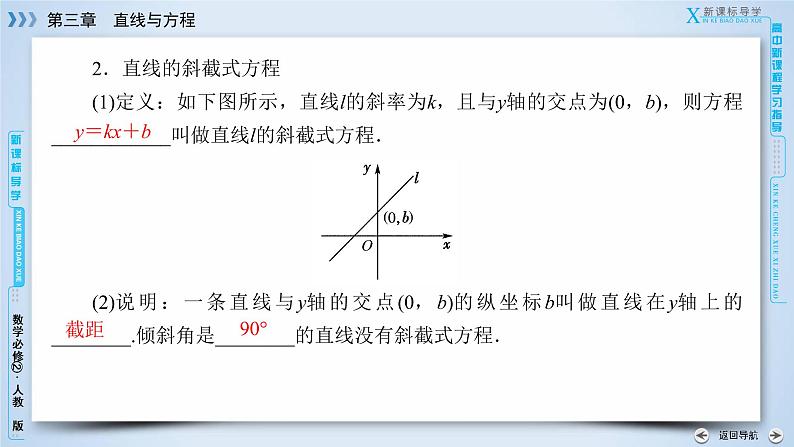 人教A版数学必修2  3.2.1 直线的点斜式方程 PPT课件+练习07