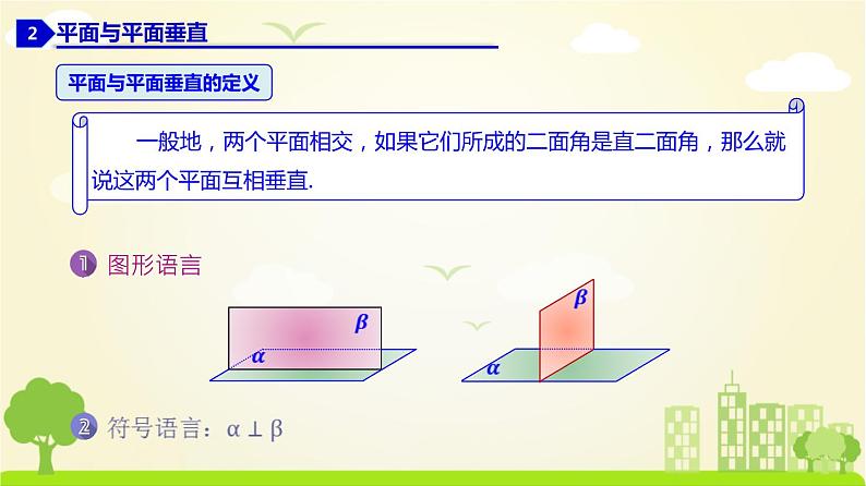 人教A版2019必修第二册 8.6.3 平面与平面垂直（1） PPT课件07