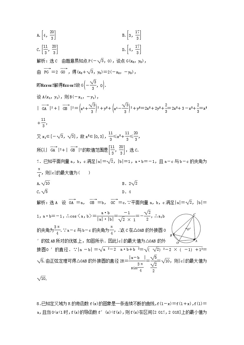 2022年高考二轮复习数学（文）专题检测15《“选填”压轴小题命题的4大区域》（教师版）03